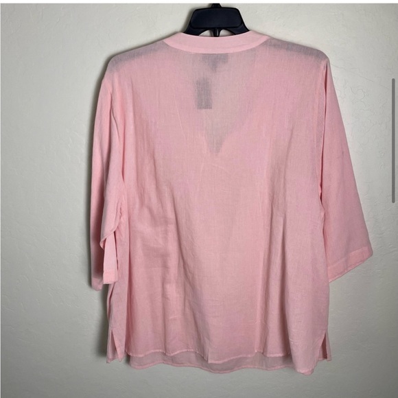 Lane Bryant Pink Pleated Popover Tunic 22/24 NWT - Picture 5 of 5